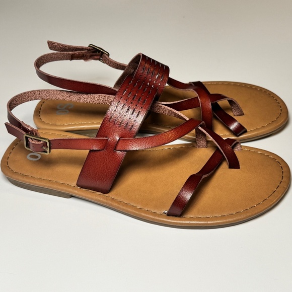 So Bayleafe Brown Gladiator Sandals Size 9 - Picture 2 of 5
